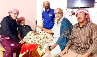 الكثيري يطمئن على صحة المقدم سالمين الجويد باسلوم