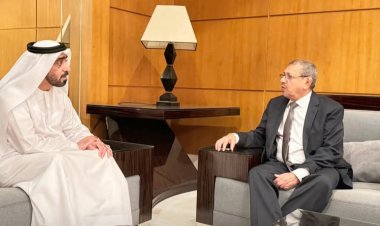 رئيس مجلس القضاء الأعلى يلتقي رئيس المحكمة الاتحادية العليا الإماراتي في القاهرة