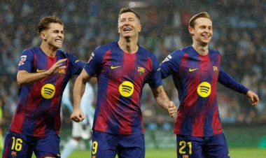 هاتريك ليفاندوفسكي في سيلتا فيجو يقود برشلونة للضغط على ريال مدريد