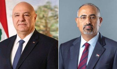 الرئيس الزُبيدي يهنئ الرئيس اللبناني جوزاف عون بذكرى استقلال بلاده