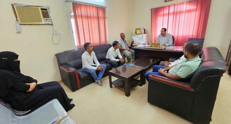 مدير عام ساه يبحث مع مكتب الصحة تصحيح الوضع الصحي وتعزيز مستوى الخدمات