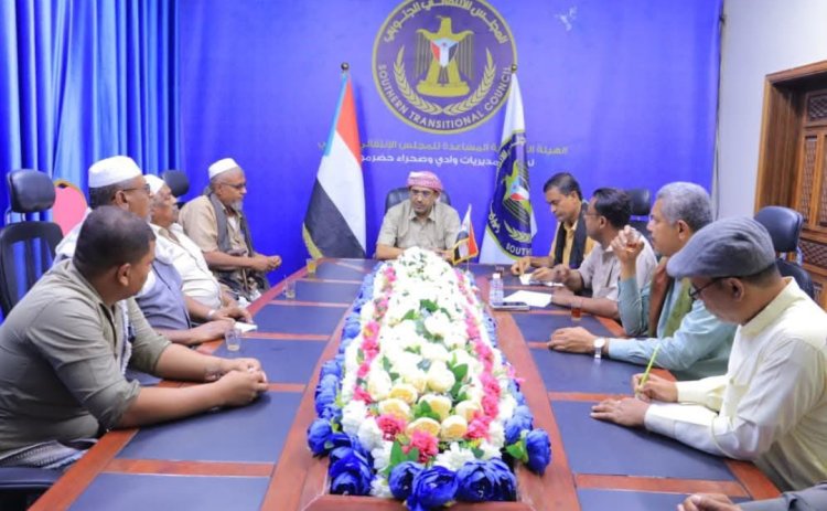 انتقالي وادي وصحراء حضرموت يقف أمام التحضيرات لإقامة مطلع حافة القطن