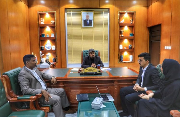 محافظ حضرموت يطلع على تحضيرات مؤسسة حضرموت للثقافة للبدء بمشروع المساحة الإبداعية "منطقة الفنون"