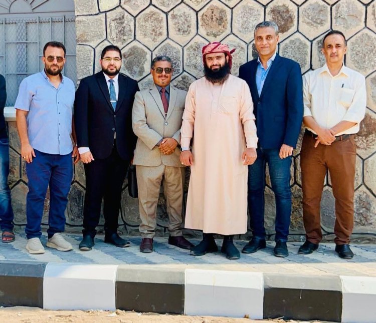 المقدم الجعدني يستقبل وفدا رفيعا في مركز علاج الإدمان بالعاصمة عدن