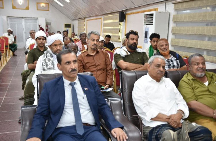 رئيس تنفيذية انتقالي حضرموت يشارك في فعالية تأبين الشيخ المناضل أحمد العساني بالمكلا