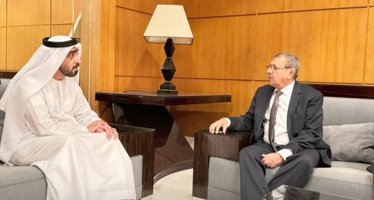 رئيس مجلس القضاء الأعلى يلتقي رئيس المحكمة الاتحادية العليا الإماراتي في القاهرة