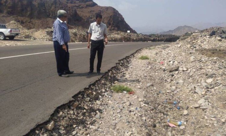 وزير الأشغال يوجه بدراسة عاجلة لمعالجة المنعطفات الخطرة في طريق العرقوب بأبين