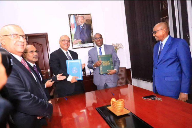 توقيع مذكرة تفاهم بين اليمن وجيبوتي في مجالات الاتصالات وتكنولوجيا المعلومات والتحول الرقمي