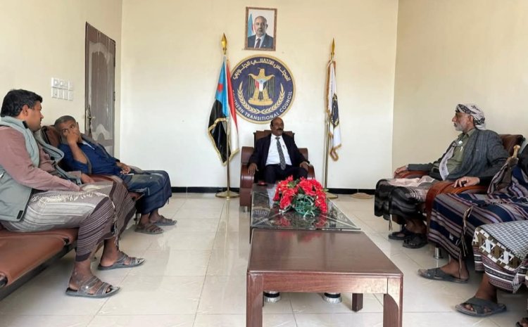 رئيس تنفيذية انتقالي شبوة يلتقي وكيل المحافظة الشيخ علي محسن السليماني