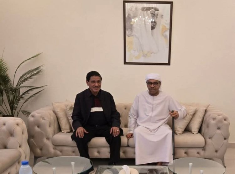 عضو مجلس القيادة الرئاسي البحسني يطمئن على صحة الإعلامي مسهور ويستمع إلى آرائه وتحليلاته تجاه الأوضاع الراهنة