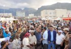 توافد جماهيري واسع من مراكز قلنسية وعبدالكوري إلى مخيم الاعتصام المفتوح بحديبو