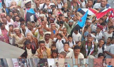 لحج.. مسيرة جماهيرية حاشدة في المسيمير الحواشب احتفاء بانتصارات القوات الجنوبية في حضرموت والمهرة