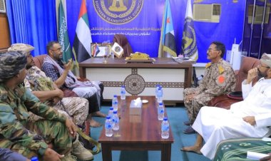 انتقالي وادي وصحراء حضرموت يبحث ترتيبات تعزيز الأمن والاستقرار وحماية المنشآت في المديريات