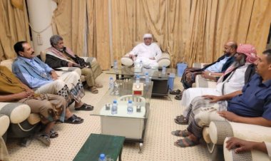 الكثيري يستقبل عددًا من أعضاء الجمعية الوطنية ويتلقى التهاني بتحرير وادي حضرموت.