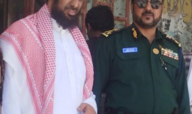 الشيخ أحمد سالم عمور بن حفيظ المشرف العام للجنة الصلح وفضّ النزاعات يزور إدارة البحث الجنائي بالمحافظة