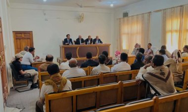 الكثيري وباعوم يتفقدان سير العمل في المجمع القضائي بسيئون