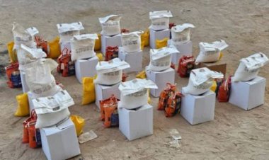 انتقالي تريم يوزع سلال غذائية على أسر الشهداء في المديرية