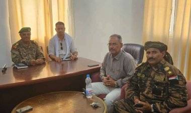 فريق التوجيه والرقابة الرئاسي يلتقي قيادة القوات الخاصة في مديرية حديبو