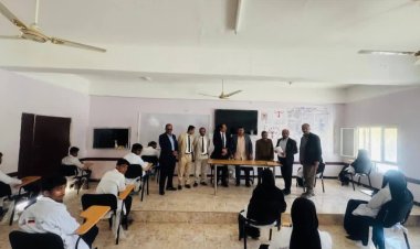 تدشين امتحانات الفصل الدراسي الثاني في معهد أمين ناشر العالي للعلوم الصحية بشبوة .