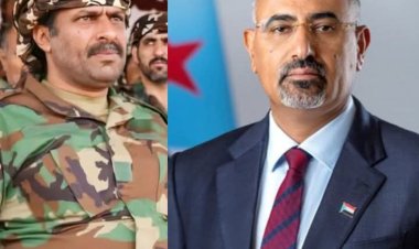 الرئيس القائد عيدروس الزبيدي يجري اتصالاً هاتفياً بنائب قائد قوات دفاع شبوة العميد فوزي السعدي