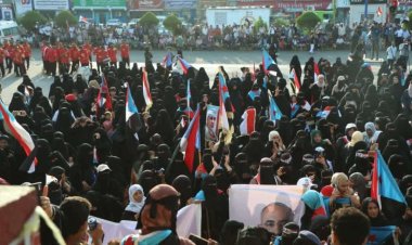 حرائر تبن ينظمن مسيرة شعبية داعمة لإعلان دولة الجنوب العربي