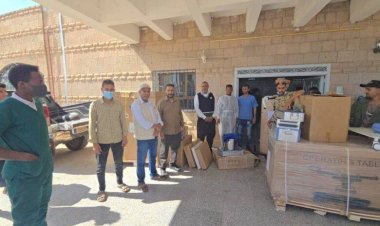 السلطة المحلية بالضالع تقدم دعمًا لمستشفى المركزي العام