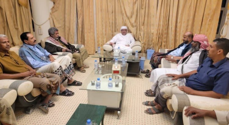 الكثيري يستقبل عددًا من أعضاء الجمعية الوطنية ويتلقى التهاني بتحرير وادي حضرموت.