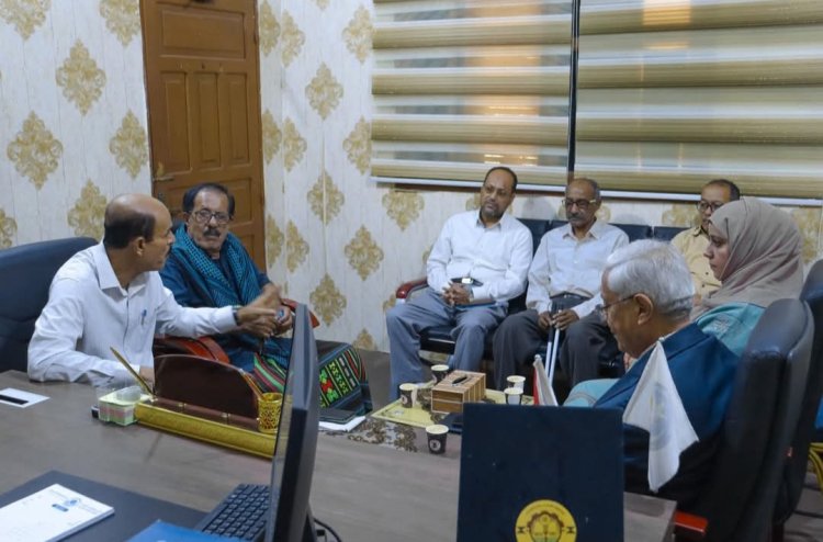 فريق التوجيه والرقابة يزور منسقية المجلس الانتقالي الجنوبي بجامعة حضرموت