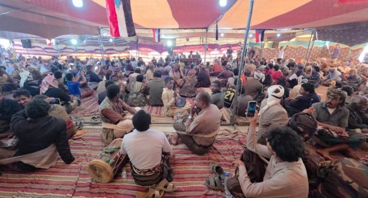 مخيم الاعتصام في شبوة يشهد ندوة سياسية حول بدايات القضية الجنوبية ومراحلها