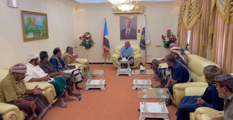 الكثيري يستقبل وجهاء قبيلة آل باتيس بسيئون