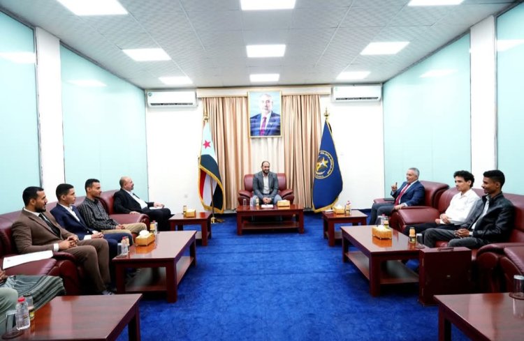 الأمين العام يلتقي اتحاد طلاب الصبيحة في العاصمة عدن