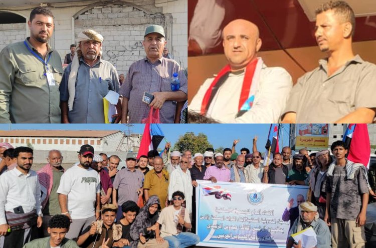 ​الاتحاد العام للجمعيات التعاونية السكنية بعدن يشارك في ساحة الاعتصام بالعاصمة عدن