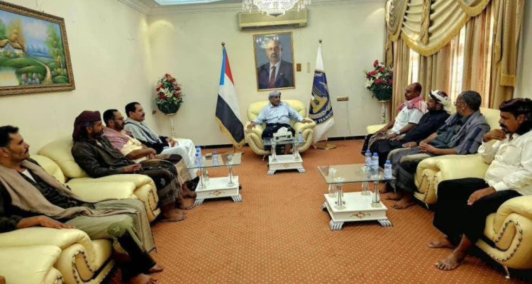 الكثيري يلتقي وفد قبيلة آل بعنس العوابثة بسيئون