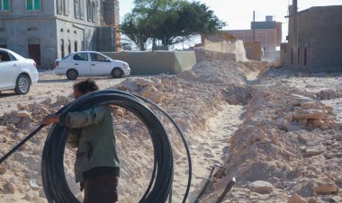 مشروع الخط الناقل لمياه ضواحي شرق مديرية الغيضة يدخل مراحله الأخيرة بنسبة إنجاز تجاوزت 88%