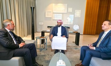 عضو مجلس القيادة الرئاسي عبدالرحمن المحرّمي يلتقي سفير الاتحاد الأوروبي لدى اليمن