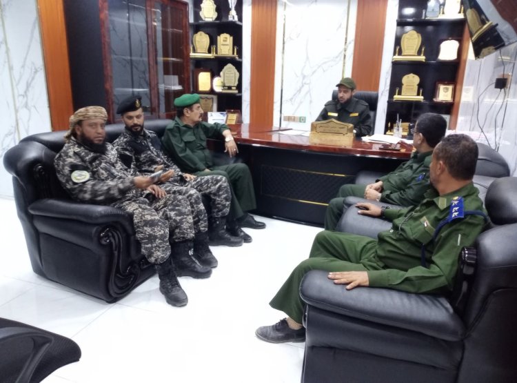 العميد ناصر الشوحطي يستقبل قيادة كتيبة حرس المنشآت في لحج ويؤكد: نعمل بعقلية الدولة ونحمي الممتلكات العامة والخاصة